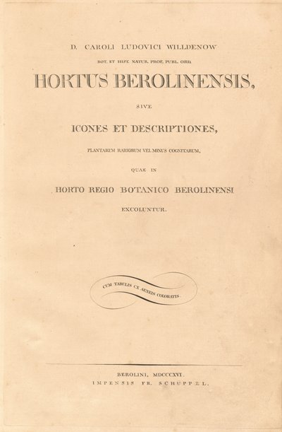Ogród w Berlinie autorstwa Karl Ludwig Willdenow