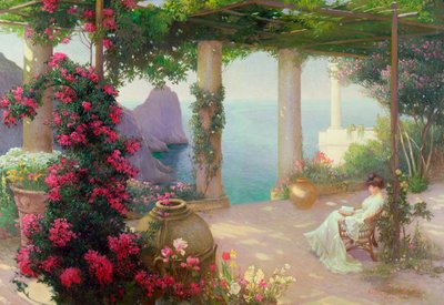The Terrace, Capri autorstwa Karl Maria Schuster