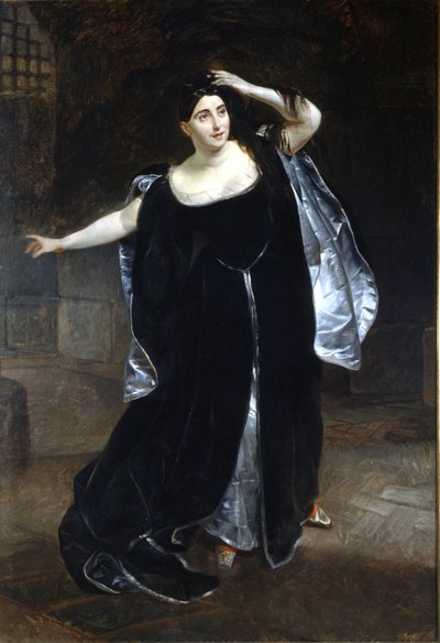 Giuditta Pasta (1797-1865) i "Anne Boleyn" (Anne de Boleyn (Anna lub Ann Bolin i Anne Bullen autorstwa Karl Pavlovich Bryullov