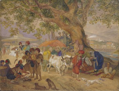 Źródła słodkiej wody w pobliżu Konstantynopola, 1849 autorstwa Karl Pavlovich Bryullov