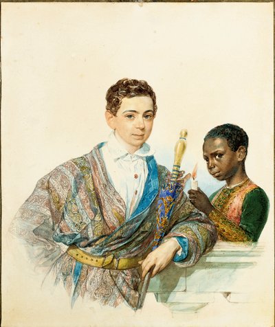Portret Anatola Demidoffa, księcia San Donato, 1829 autorstwa Karl Pavlovich Bryullov