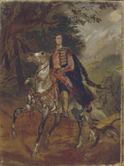 Portret hrabiego Anatole Nikołajewicza Demidowa, 1. księcia San Donato 1812-1870, ok. 1930 r. 1831 autorstwa Karl Pavlovich Bryullov