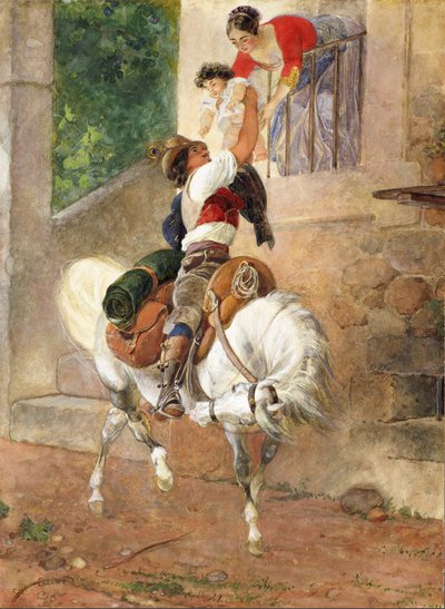 Powrót do domu pasterza rzymskiego, 1851-1852. autorstwa Karl Pavlovich Bryullov