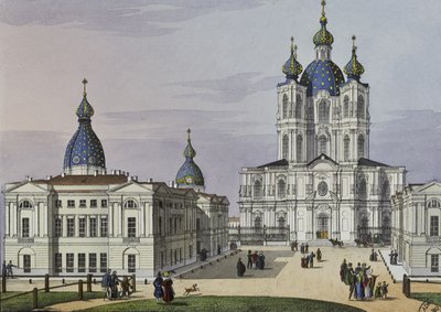 Klasztor Zmartwychwstania Pańskiego Smolnego w Petersburgu, I poł. autorstwa Karl Petrovich Beggrov