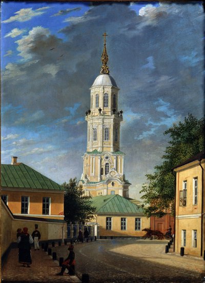 Zaułek Krivokolenny w Moskwie, 1843 autorstwa Karl Petrovich Bodri