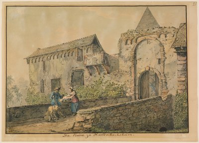 Ruiny Tiefburga w Handschuhsheim autorstwa Carl Philipp Fohr