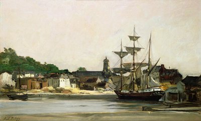 Port w Honfleur autorstwa Karl Pierre Daubigny