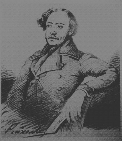 Nikołaj Płatonowicz Ogariew 1813-1877, s. 1840 autorstwa Karl Reichel
