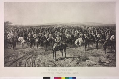 Cesarz Franciszek Józef I na szczycie Węgierskiej Armii Terytorialnej autorstwa Karl Ritter Von Kobierski