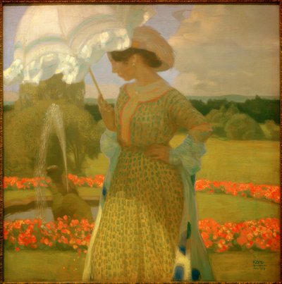 Przy fontannie autorstwa Karl Schmoll von Eisenwerth
