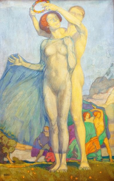 Okrągły taniec autorstwa Karl Schmoll von Eisenwerth