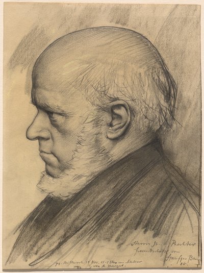 Adolf Menzel autorstwa Karl Stauffer Bern