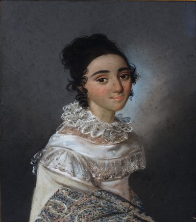 Portret Jekateryny Emanuiłowny Abamelik-Łazariewej 1806-1880, z domu Manuk-Bej, 1820 autorstwa Karl Wilhelm Bardou