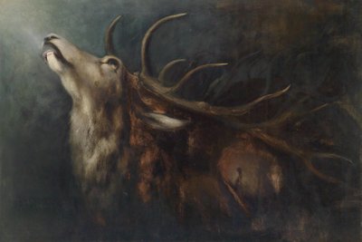 Umierający jeleń autorstwa Karl Wilhelm Diefenbach