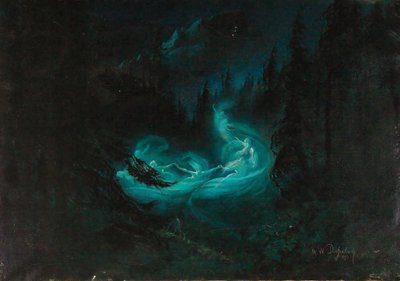 Baśniowy taniec, 1895. autorstwa Karl Wilhelm Diefenbach