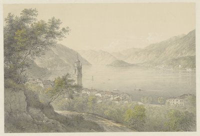Bellagio, nad jeziorem Como autorstwa Karoly Lajos Libay