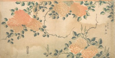 Róże, ca. 1810. autorstwa Kashosai Shunsen