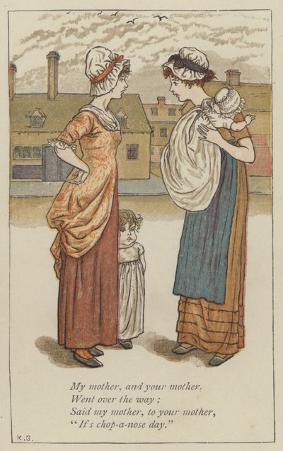 Moja matka i twoja matka (kolor lito) autorstwa Kate (after) Greenaway