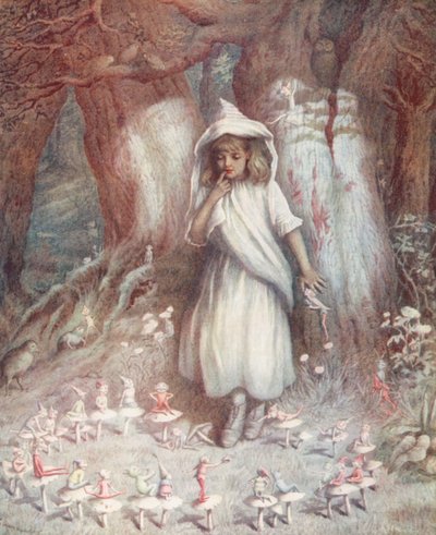 Pierścień Elfów (kolorowa litografia) autorstwa Kate (after) Greenaway