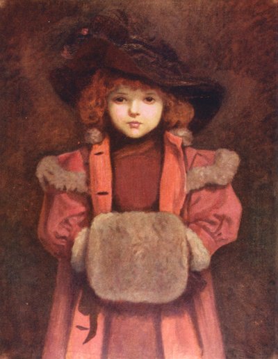 The Muff, niedokończony (kolorowa litografia) autorstwa Kate (after) Greenaway