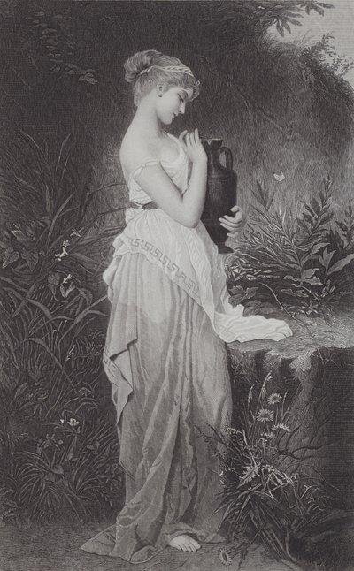 Psyche i wazon (grawerunek) autorstwa Kate Gray