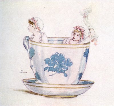 „Spokój w filiżance herbaty” Kate Greenaway autorstwa Kate Greenaway