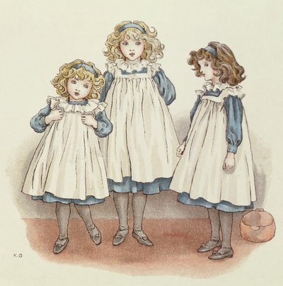 Ale stopy Flindersa były zimne, z April Babys Book of Tunes, 1900 autorstwa Kate Greenaway