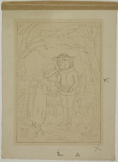 Odkrycie ptasiego gniazda autorstwa Kate Greenaway