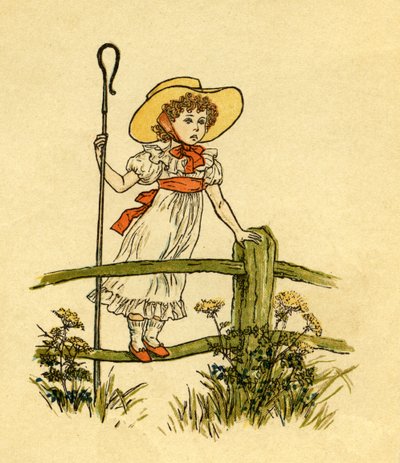 Mały Bo-peep przegrał autorstwa Kate Greenaway