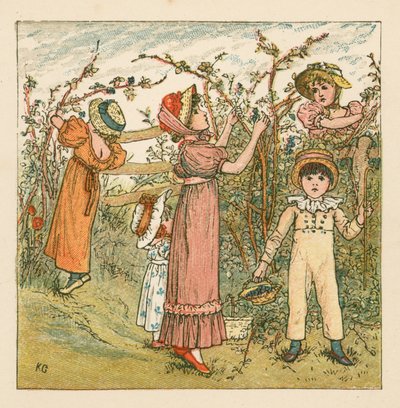 Zbieranie jeżyn autorstwa Kate Greenaway