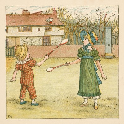 Gra w lotkę autorstwa Kate Greenaway
