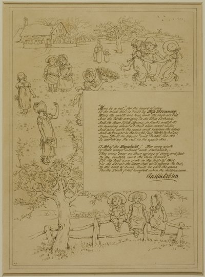 Studium urody w domu autorstwa Kate Greenaway