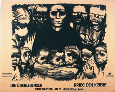 Plakat na Dzień Antywojenny autorstwa Käthe Kollwitz