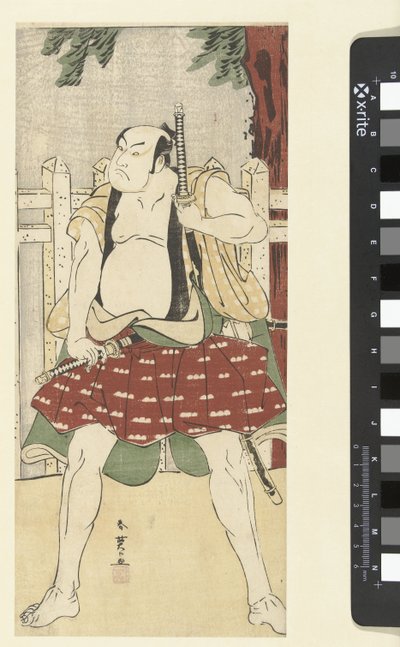 Aktor Sakata Hangoro III w roli van een yakko. autorstwa Katsukawa Shunei