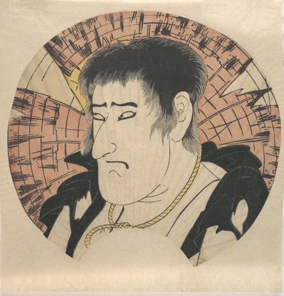 Szef Niezidentyfikowanego Aktora jako rodak w Rags, ca. 1793. autorstwa Katsukawa Shun
