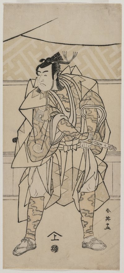 Ichikawa Monnosuke dobry jako samuraj autorstwa Katsukawa Shunei