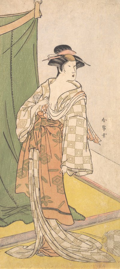 Segawa Chryzantema Kobieta Dobrze, co? 1785. autorstwa Katsukawa Shunjo