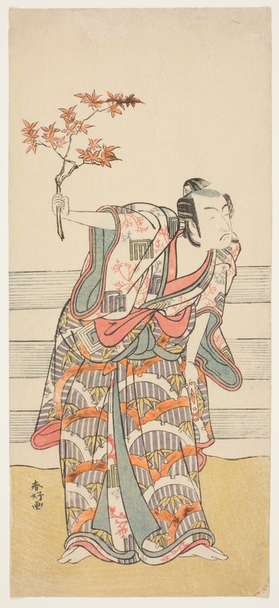 Aktor Ichikawa Monnosuke II w niezidentyfikowanej roli autorstwa Katsukawa Shunkо̄