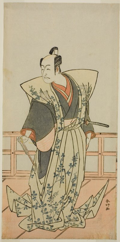 Aktor Ichikawa Danjuro V w niezidentyfikowanej roli autorstwa Katsukawa Shunkо̄