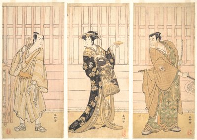 W pokoju domu Yoshiwary, ca. 1788. autorstwa Katsukawa Shunko