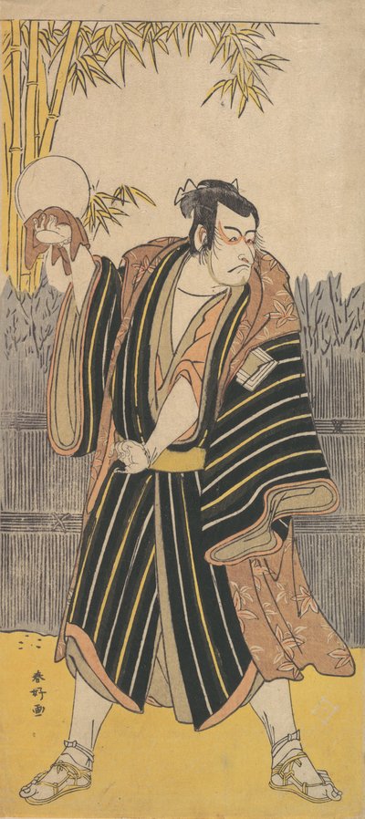 Kabuki ac i r Ichikawa Dan Juro V, co? 1788-90. autorstwa Katsukawa Shunko