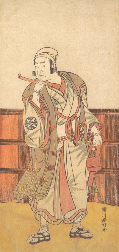 Pierwszy Nakamura Nakazo w roli Shimada no Hachizo, kwiecień 1783. autorstwa Katsukawa Shunko