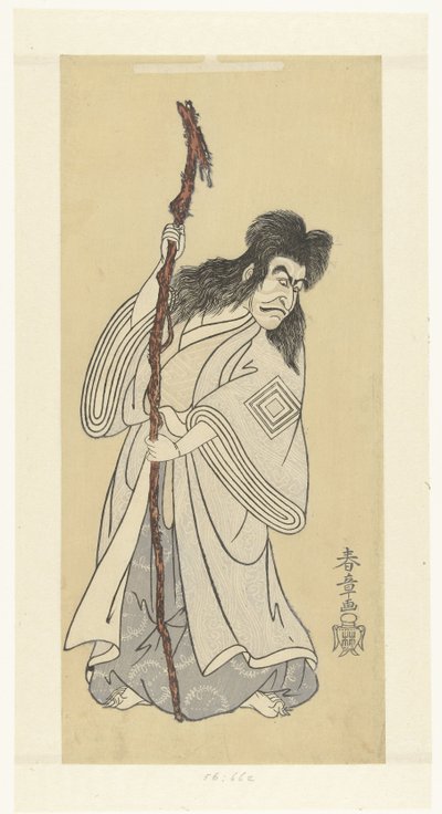 Aktor Ichikawa Danjuro IV w roli van de geest Ki no Natora autorstwa Katsukawa Shunsho