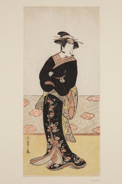 Aktor Segawa III jako Ohan (kolorowy drzeworyt) autorstwa Katsukawa Shunsho