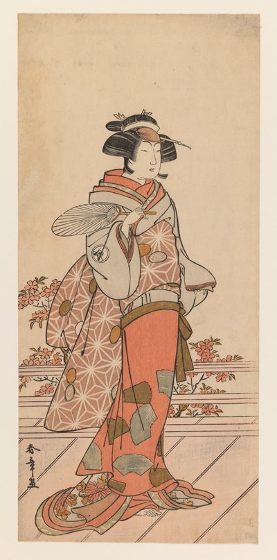 Iwai Hanshiro IV, ok.1785 (kolorowy drzeworyt) autorstwa Katsukawa Shunsho