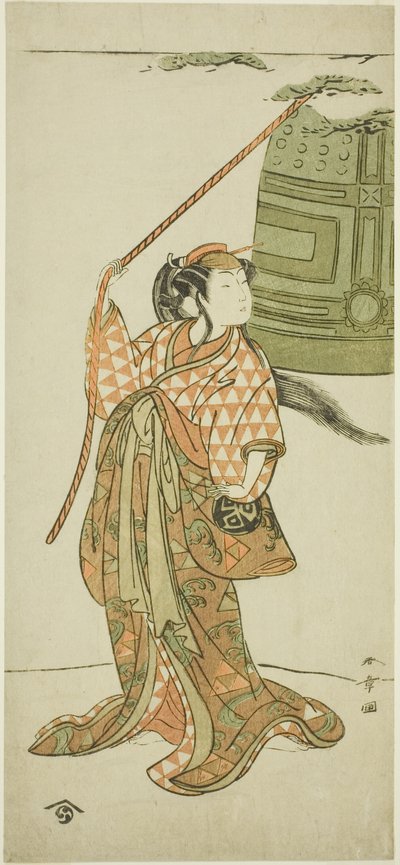 Te Ac i r Arashi Nichinanji Idan Shing „Musume Do George” autorstwa Katsukawa Shunsho