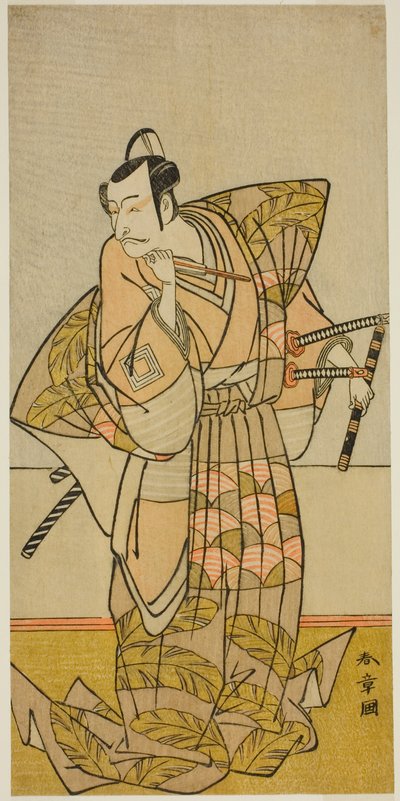 Ichikawa Danjuro V jako Shigetada z Chichibu autorstwa Katsukawa Shunsho