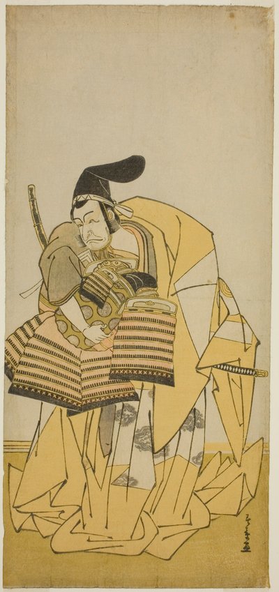 Winogronowy barwnik Ichikawa Dobry jak Kudo Saemon Suketsune TE PAY CAMRY Słowa związane z przodkami, wygłoszone u Ichimura, członka Pierwszej Bramy, 1776 r. autorstwa Katsukawa Shunsho