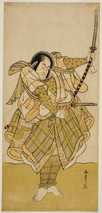 Aktor Ichikawa Monnosuke II w niezidentyfikowanej roli autorstwa Katsukawa Shunsho
