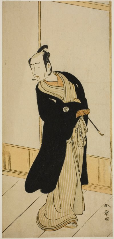 Łza c i r Matsumoto Lekarz V W randze Oto Anosuke (?) Członek Te Pay Utworzył Miyako (?), Wystąpił w Te Morita Te r (?) Członek Te ludzie th brama, 1775 (?) autorstwa Katsukawa Shunsho